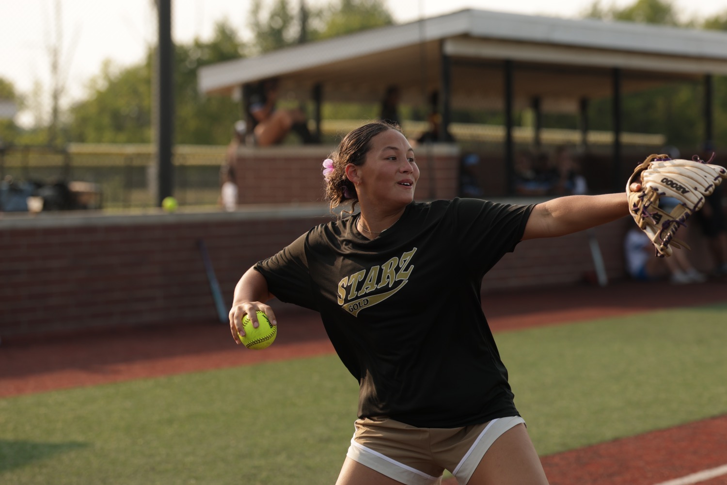 Athlete with the throwing arm loaded and the glove side organized