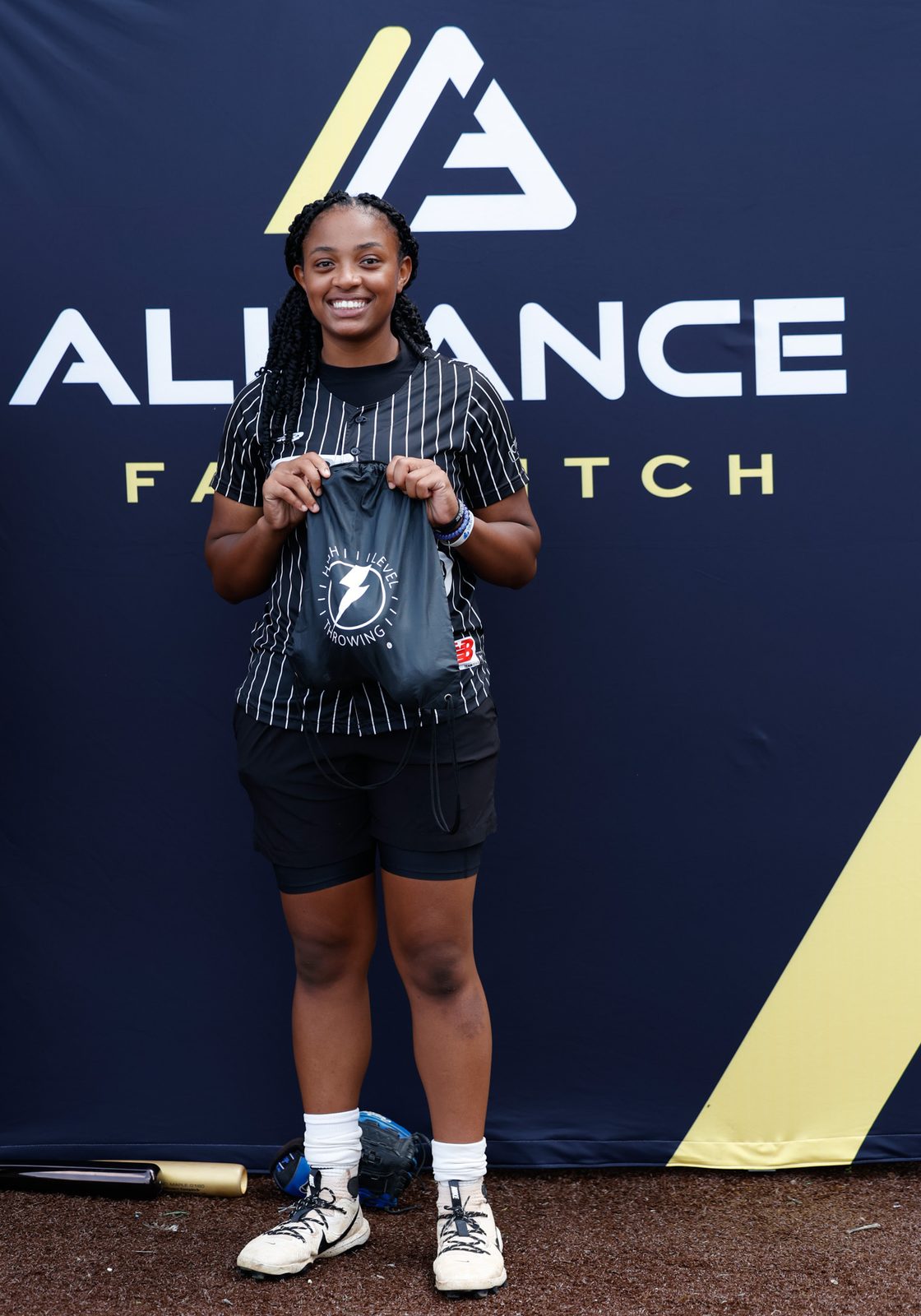 An athlete recognised for the farthest throw at an HLT and Alliance Fastpitch event